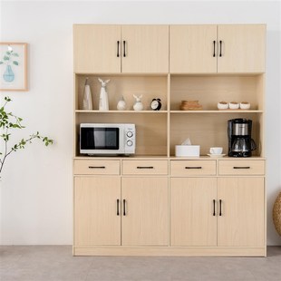 白枫餐边柜厨房储物柜碗柜酒柜酒饭店包间厢餐厅备餐柜茶水柜商用