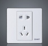 白板银边 二三 6型 五孔 一插一方 5孔 开关NEW9E