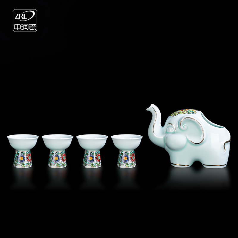 陶瓷酒杯套装中式仿古风分酒器烫酒器温酒器酒壶酒杯送长辈