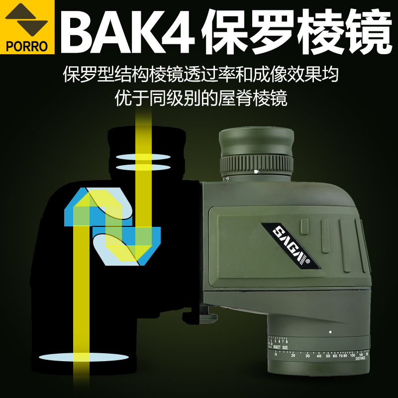 saga萨伽望远镜双筒罗盘坐标测距高清拍照高倍微光夜视户外望眼镜