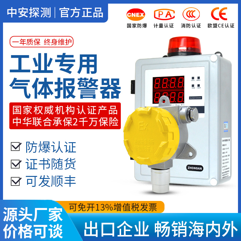 中安可体报警器工业一氧化碳检测仪6