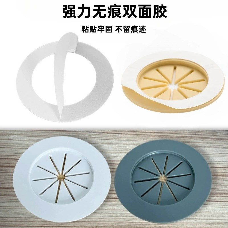 电线孔盖洞装饰盖粘贴穿线孔盖板电脑桌开孔遮丑盖55mm75mm过线盒