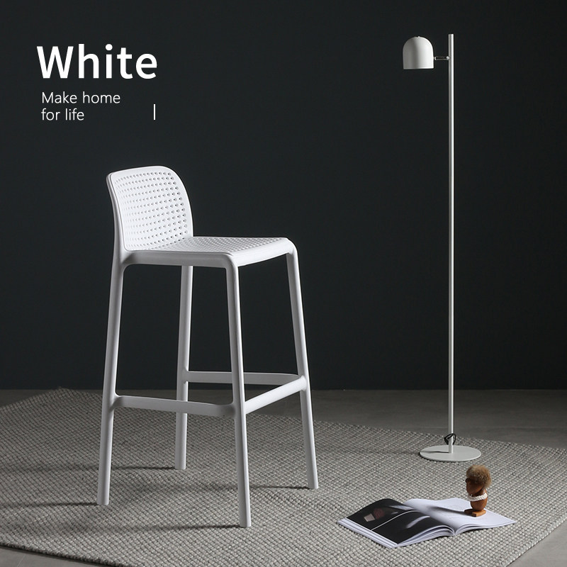 现代简约高椅子创意吧台椅家用塑料靠背高脚凳北欧户外咖啡厅吧椅,商业/办公家具,酒吧椅,淘宝优惠券,粉丝福利购,淘宝优惠卷