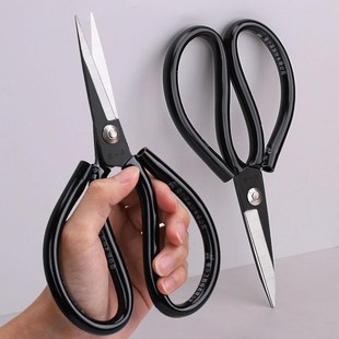 裁缝左手剪刀左撇子专用家用民碳钢工业不锈钢剪刀皮革服装大号剪