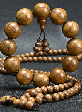 五台山六道木老料手串20mm龙须藤降龙木佛珠男女士款六道108手链