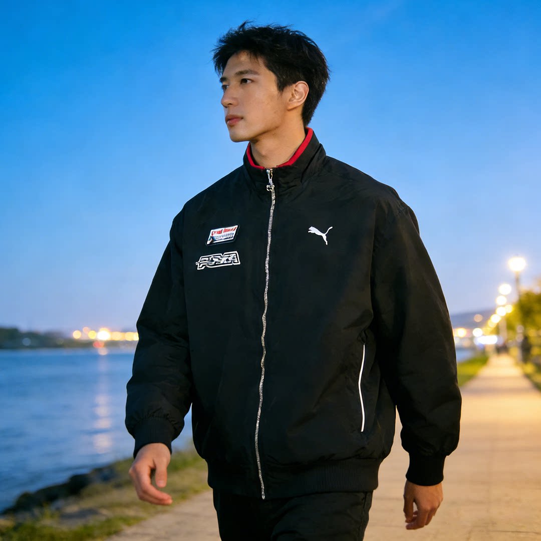 Puma彪马官方RACE AHEAD26新年款夹棉外套男女同款时尚飞行员夹克
