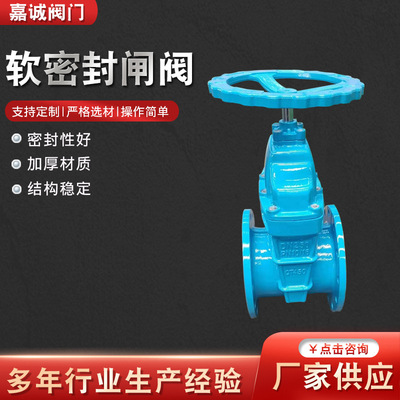 厂家厂家软密封闸阀手电筒动铸y铁F明暗杆弹性座封闸阀门软密封闸
