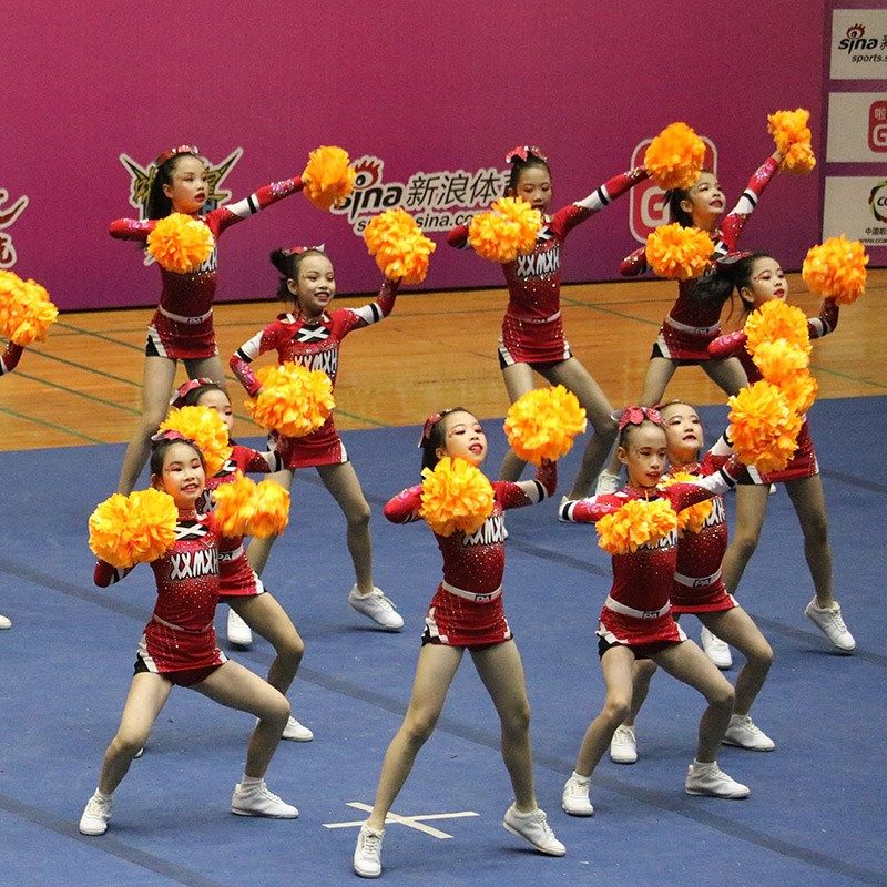 订制啦啦操比赛服装啦啦队服竞技健美操服装体操服学生新品22女男
