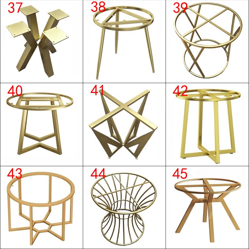 定制铁艺桌脚桌腿支架桌脚小茶几大板桌桌架办公桌台脚餐桌桌腿架