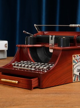 复古怀旧摆件书房摆设店铺橱窗陈列打字机模型摄影道具