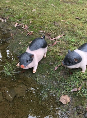 户外别墅花园庭院装饰农场饭店摆设仿真动物招财猪摆件树脂