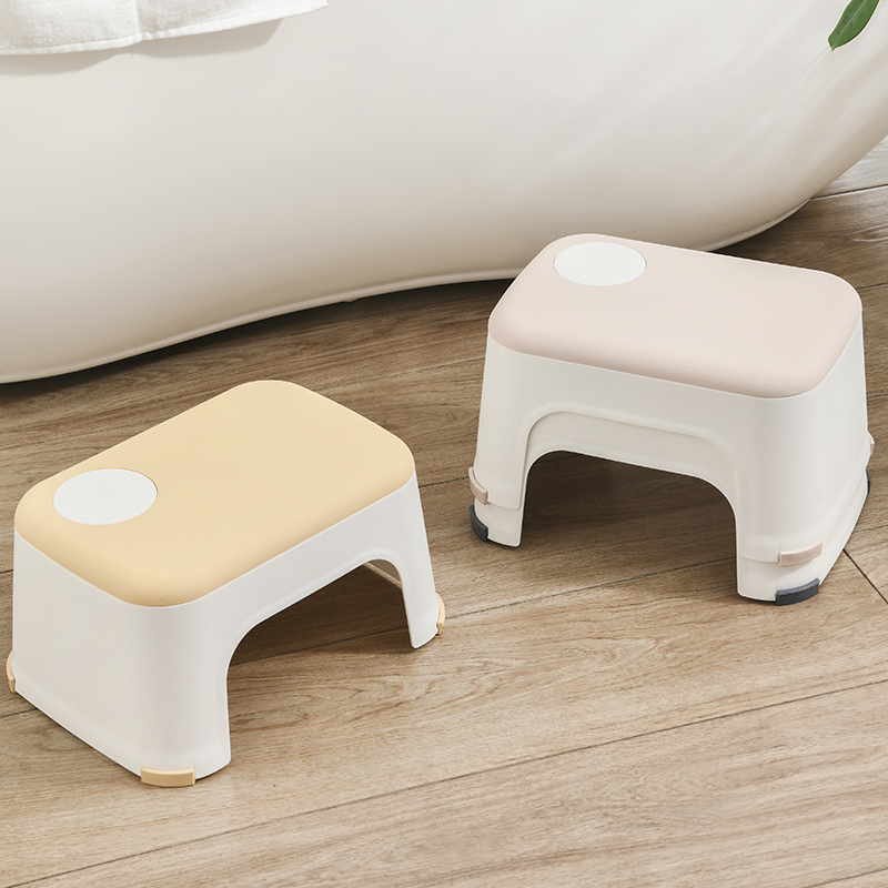 日式塑料小矮凳子浴室防滑凳家用叠放儿童洗手小板凳加厚方凳