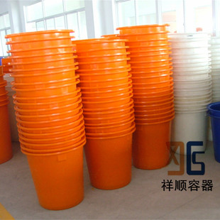 M-300L敞口圆桶 300升食品级牛筋料桶 蔬菜浸泡桶 塑料圆形周转桶