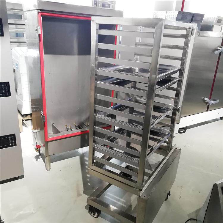 4直销CCH-S-12H-S-12推车式蒸饭柜 双门12饭层2盘电不热蒸箱锈钢
