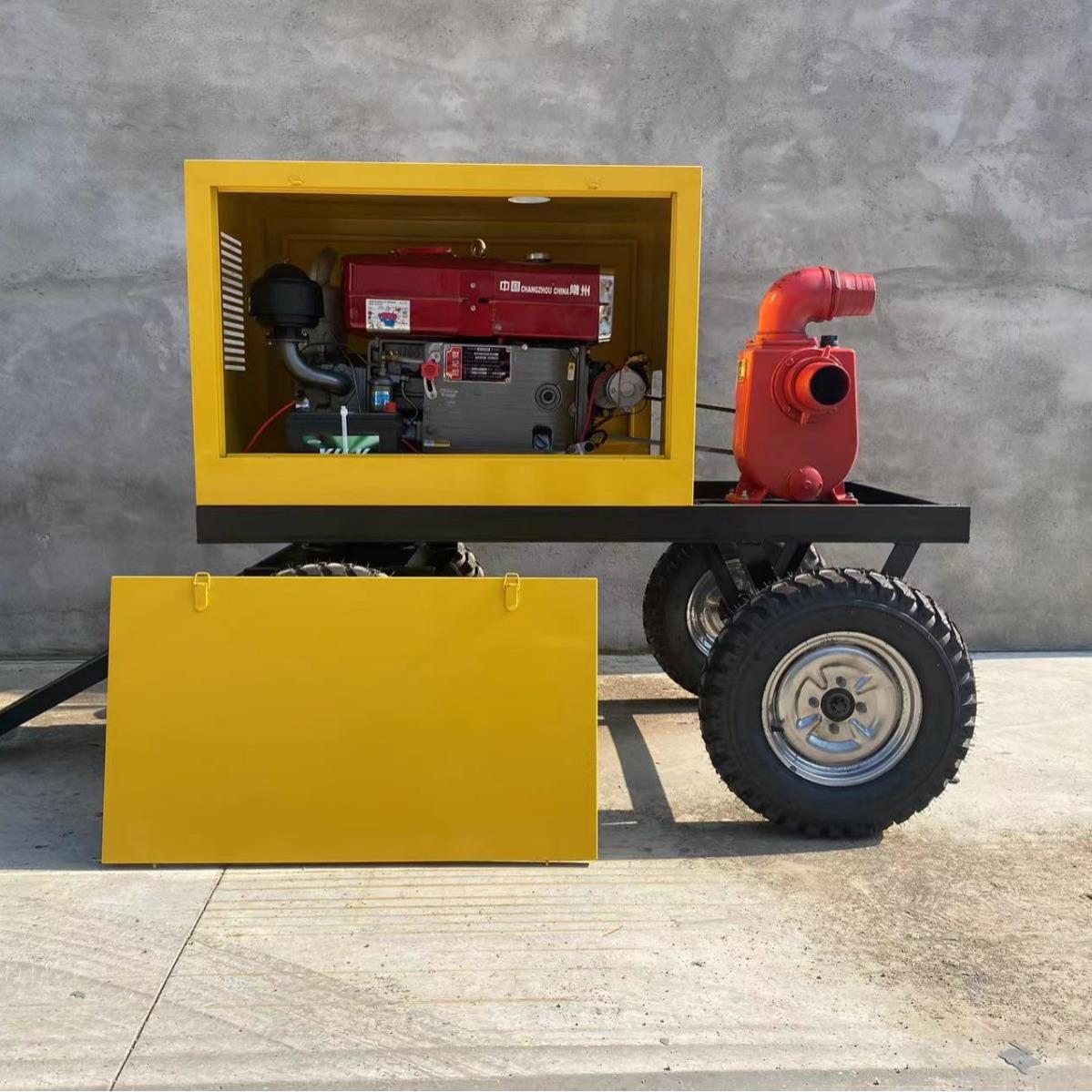 小型移动泵车 排涝应急灌溉泵车 柴油机抽水泵自吸泵排涝泵