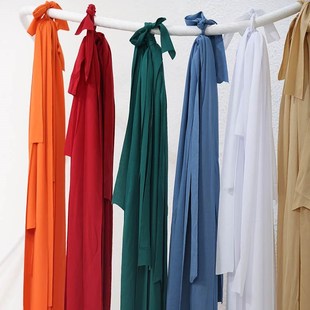 婚庆背景布户外婚礼搭建装饰秋色布条婚庆道具彩条装饰带吊顶装饰