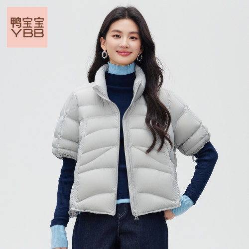 鸭宝宝短款半袖羽绒服女秋冬新款