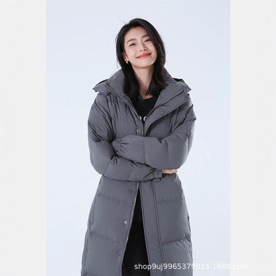 羽绒服男女超长款过膝加厚冬季2025年新款情侣宽松爆中戏