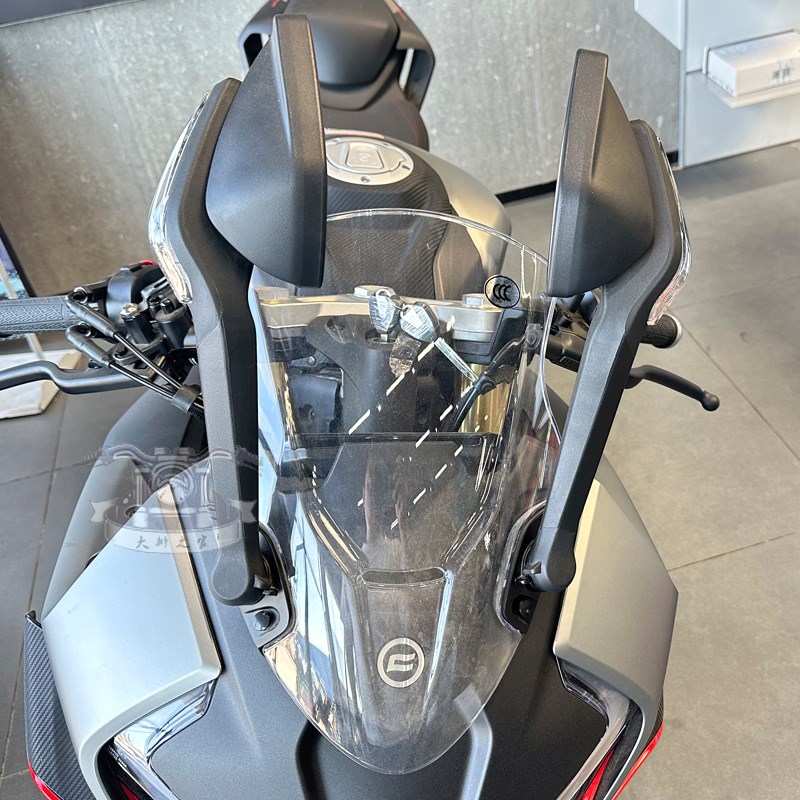 CFMOTO 春风450sr后视镜 转向灯倒车镜子 单摇臂反光镜片底座