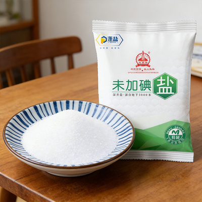 家用食用盐240g装未加碘精制深井盐食盐矿盐四川细盐炒菜盐巴