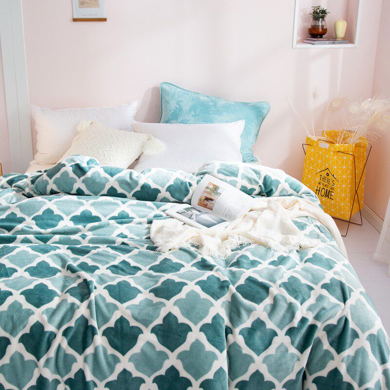 云貂绒毯子加厚法兰绒毛毯冬季保暖沙发毯子学生被子床单盖毯单人