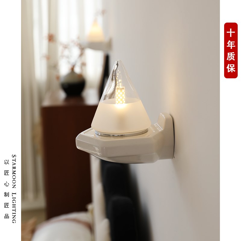 装饰壁灯过道阳台复古别墅大门楼梯走廊卧室床头意式陶瓷庭院墙灯