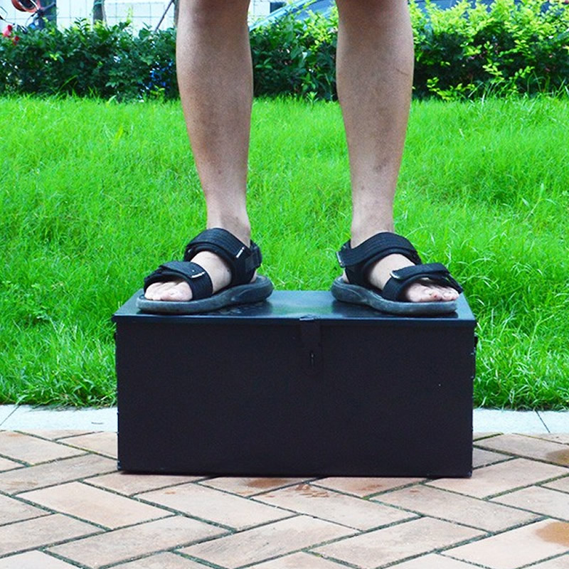 白铁皮定制大号带锁箱盒子加厚不生锈铁箱子五金工具箱收纳储物箱