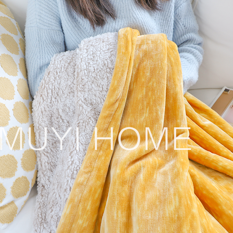 秋冬午睡毯膝盖毯毯披肩盖毯法兰绒小毛毯加厚绒毯