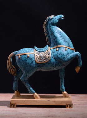 复古招财马摆件家居电视柜马到成功商务开业工艺礼品