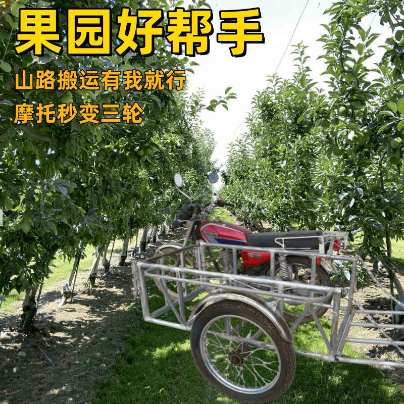 三轮车改装边偏挎斗果园用农用工程用摩托车加装边斗拉货运输配件
