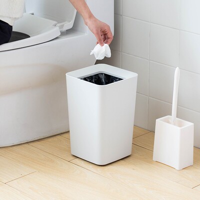 垃圾桶ASVE简约家用客厅厨房卫生间办公无盖垃圾筒纸篓