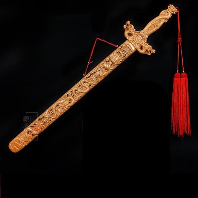 肥城桃木剑开过驱光的邪镇家房屋宅挂件婴儿朱砂宝剑七星