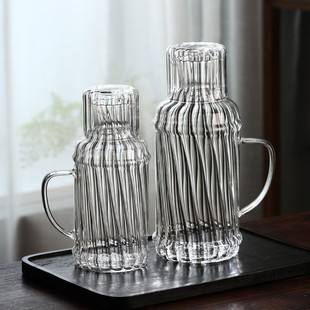 复古壶耐热玻璃凉水壶夏家用晾白开水老式凉茶壶透明冷泡水瓶