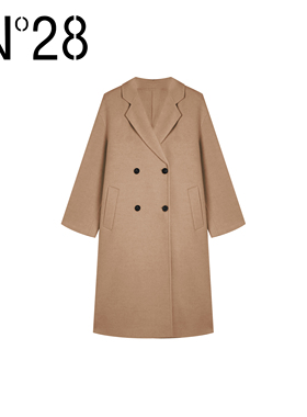 【雯雯推荐】毛呢外套女设计师长款商务双面呢大衣8352D68