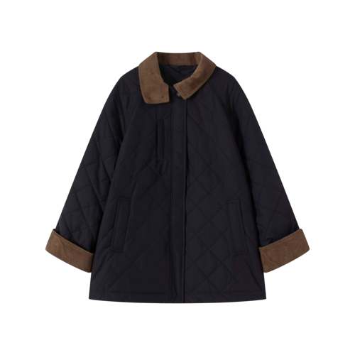 【钱老板】N°28 复古绗缝外套显瘦保暖棉服8855A1Y052