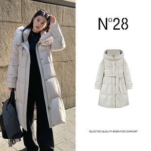 N°28鹅绒服女秋冬时尚 鹅绒羽绒服8A51Y011 保暖连帽女款