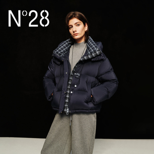 【钱老板】N°28白鹅绒服女士秋冬厚款羽绒外套8855A1Y257