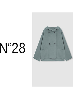 【雯雯推荐】N°28毛呢休闲百搭宽松短款时尚双面呢大衣8351D668