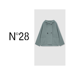 时尚 N°28毛呢休闲百搭宽松短款 双面呢大衣8351D668 雯雯推荐
