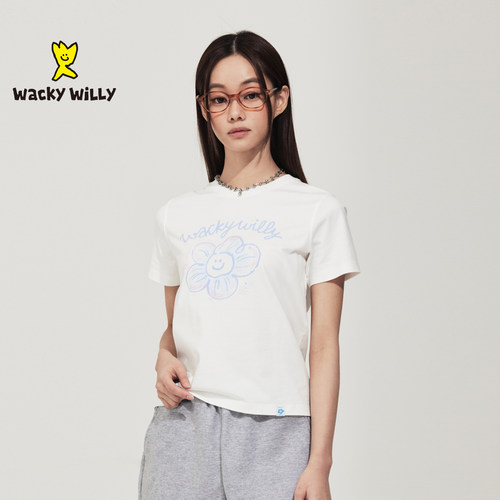 wackywilly短袖减龄印花女生t恤