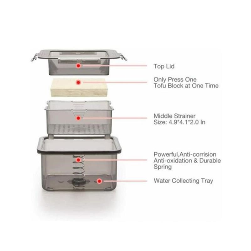 Tofu Press Tofu Drainer 3-Layer Tofu Press Making Mold Built