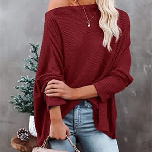 RX6615 Autumn and winter2023 AliExpress Womens Knitted Top