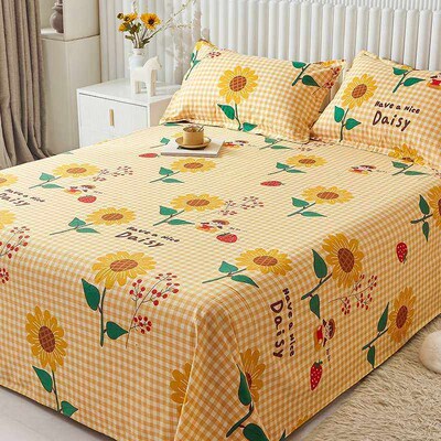 Thickened cotton coarse cloth sheets double sheets single co