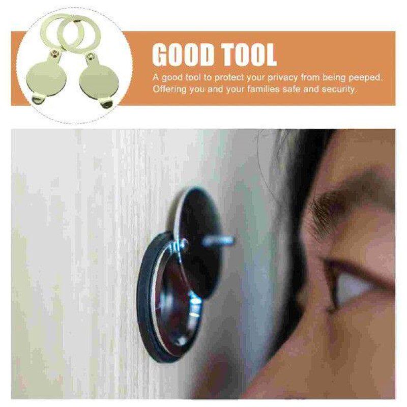 2 Pcs Cat Eye Back Cover Piece Peephole Viewer Protector