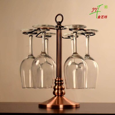 Glass holder home restaurant decoration iron art living room