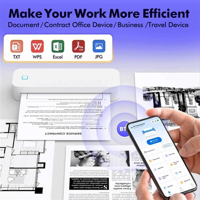 Portable A4 Thermal Transfer Printer Wireless Tattoo Transfe