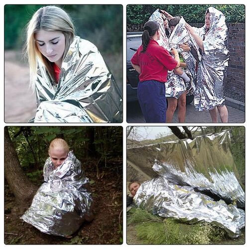 160*210CM Emergency Blanket Tear Resistant Windproof Sun Pro