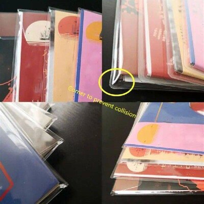 5Pcs/Bag PVC Double-sided Record Protective Sleeves Flat