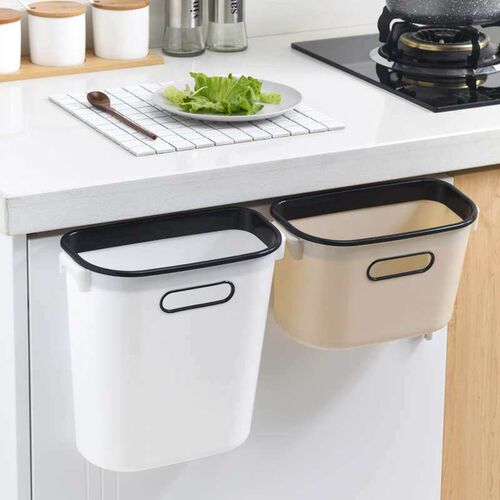 Kitchen wall hanging trash bin Small cabinet door hanging tr