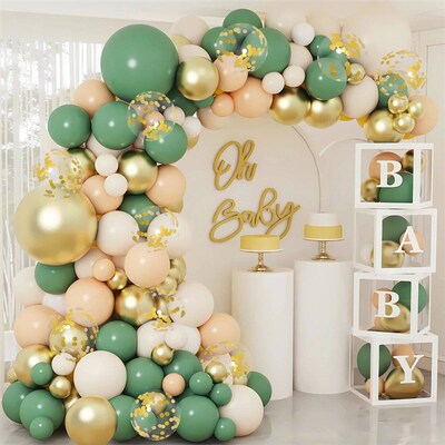 Avocado Green Macaron Balloon Garland Arch Wedding Birthday